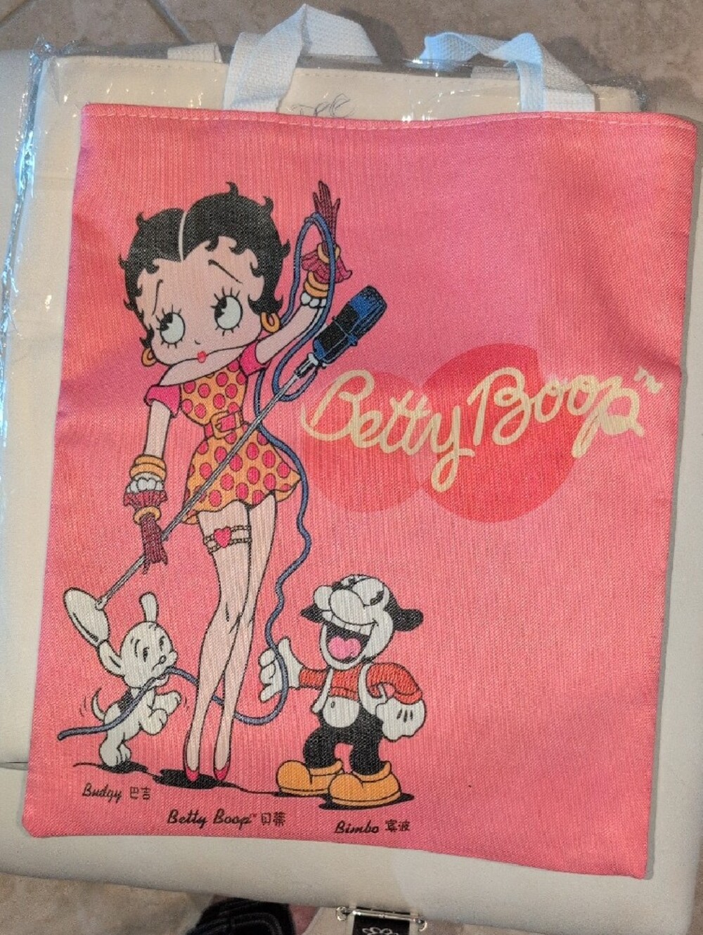 Betty Boop Black And A pink Tote Bag - Pick 1 - New - Picture 3 of 5